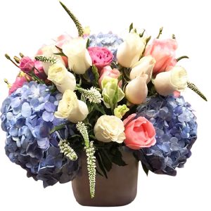 Arreglo de rosas lisiantus